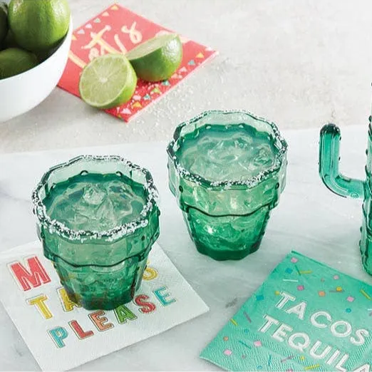 Cactus Cocktail Glass Set [Set of 6]