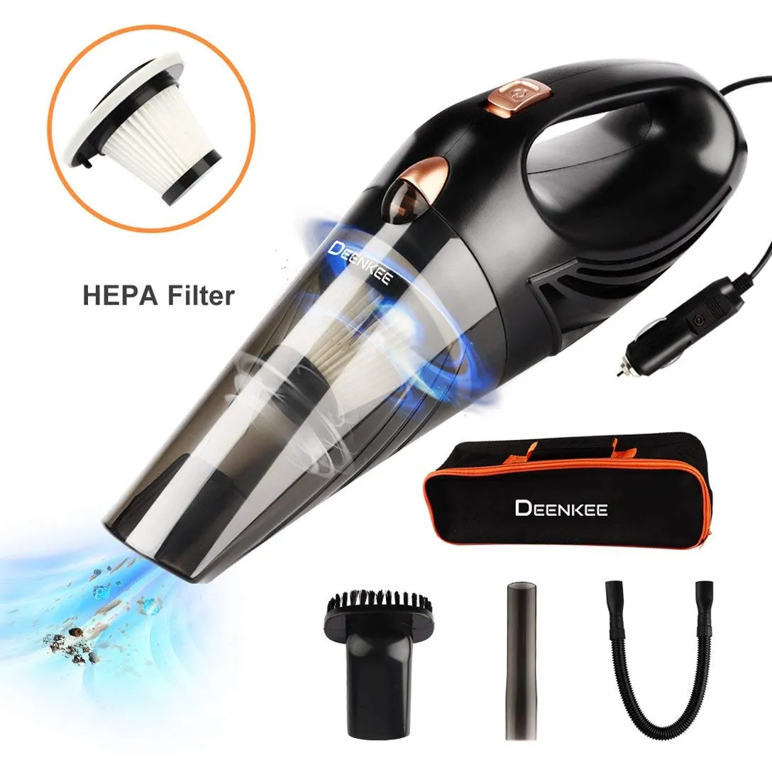 Car vacuum cleaner with accessories