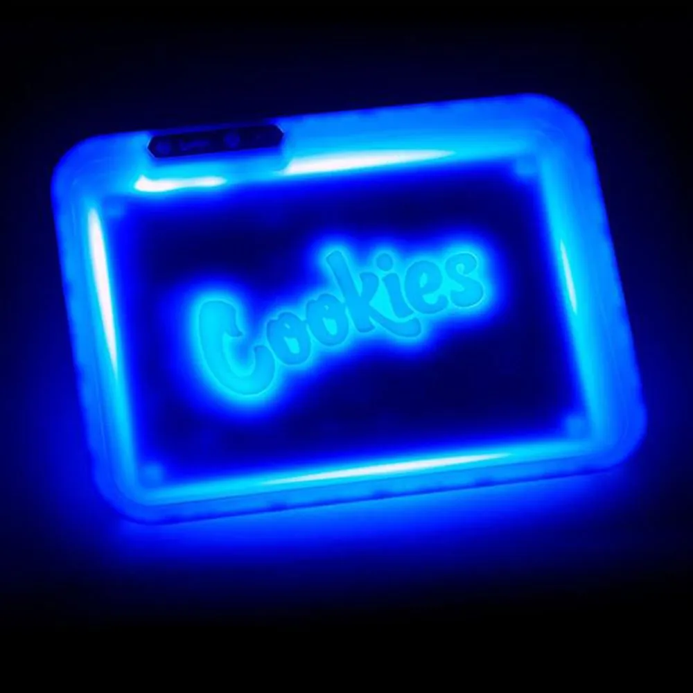 Cookies LED Glow Tray X  - USB Blue Rolling Tray