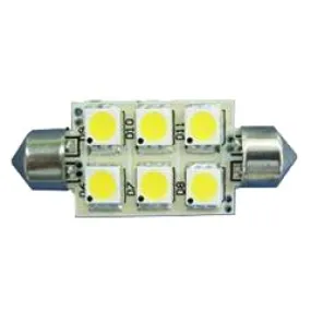 Cool White 10-30V LED Festoon Bulb - 107 Lumens - 44mm