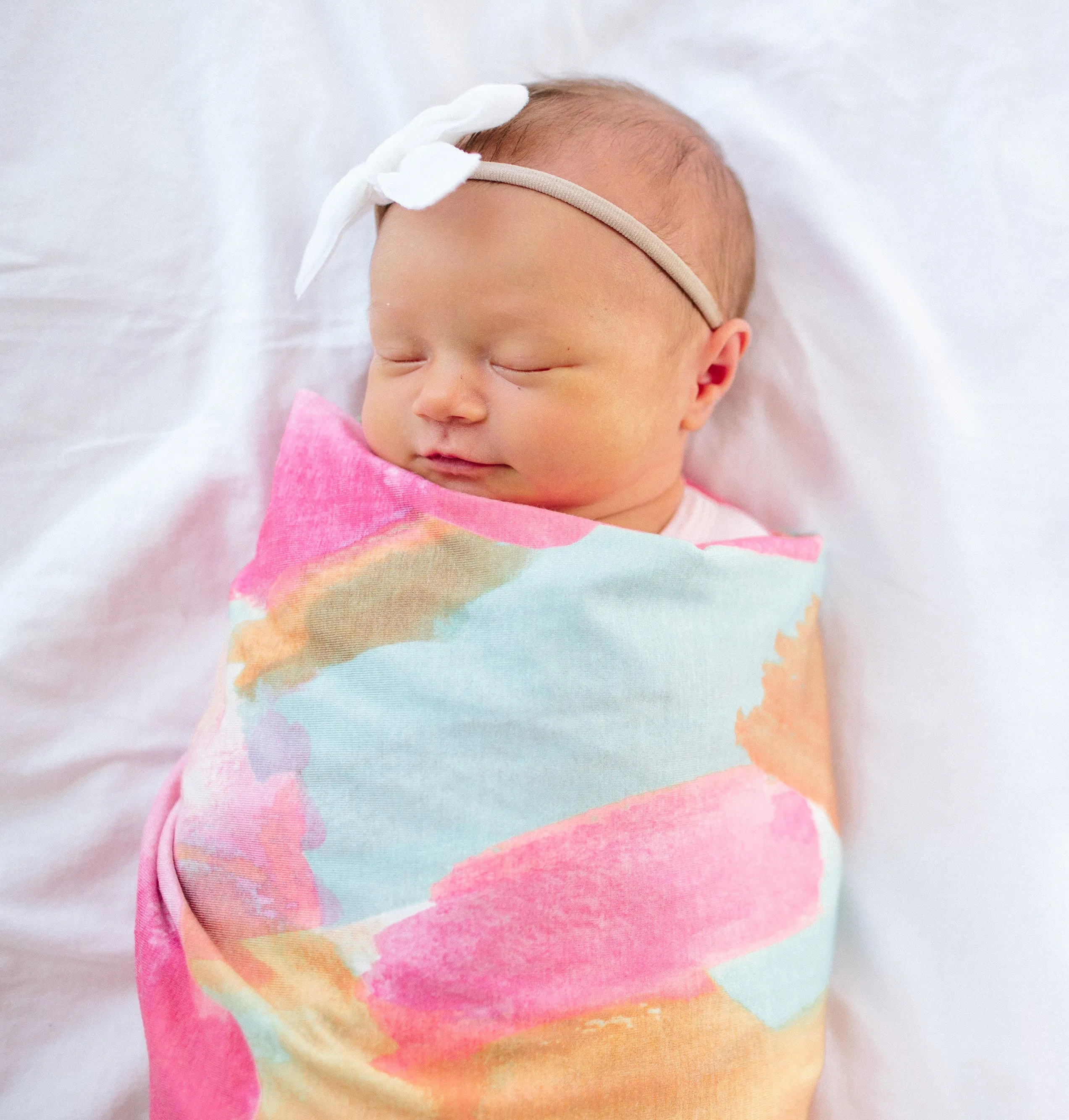 Copper Pearl Monet Knit Swaddle Blanket