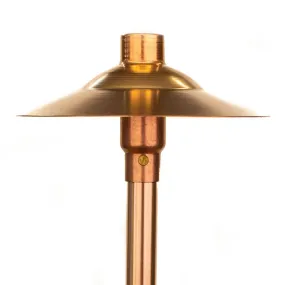 CopperMoon CM.730-16 12V Copper 9" Path Light Top, 16" Copper Stem With Stake