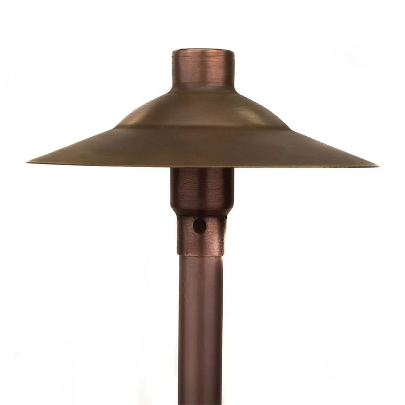 CopperMoon CM.730-16 12V Copper 9" Path Light Top, 16" Copper Stem With Stake