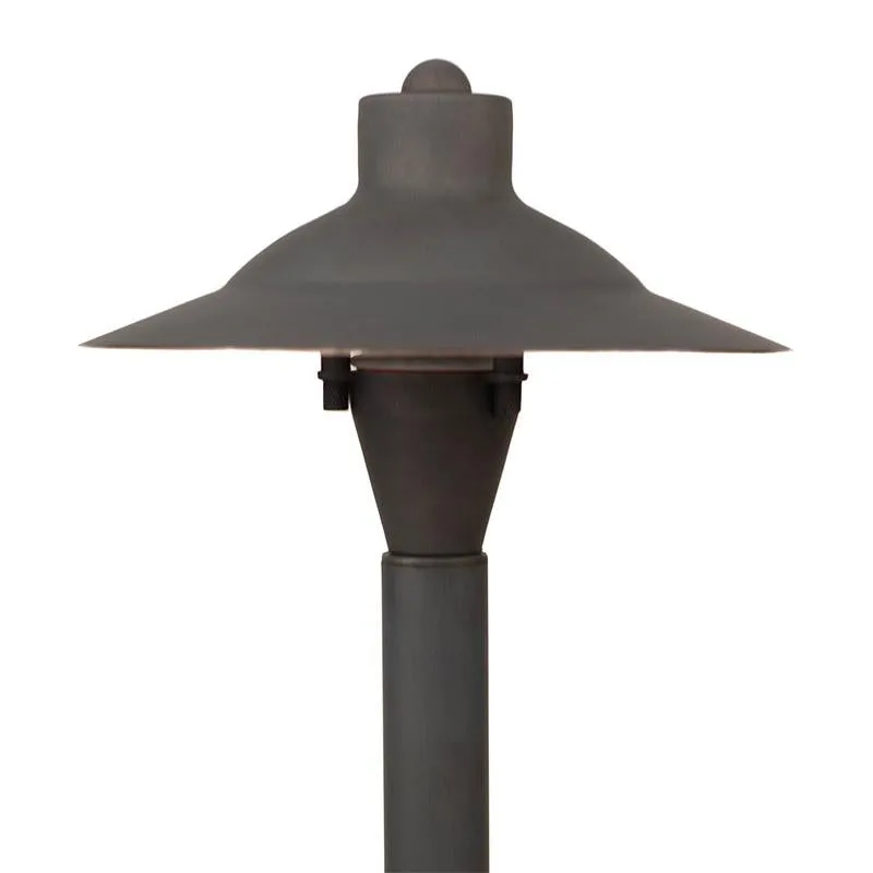 CopperMoon CM.730-20CG 12V Copper 9" Commercial Grade Path Light Top, 18" Copper Stem With Stake