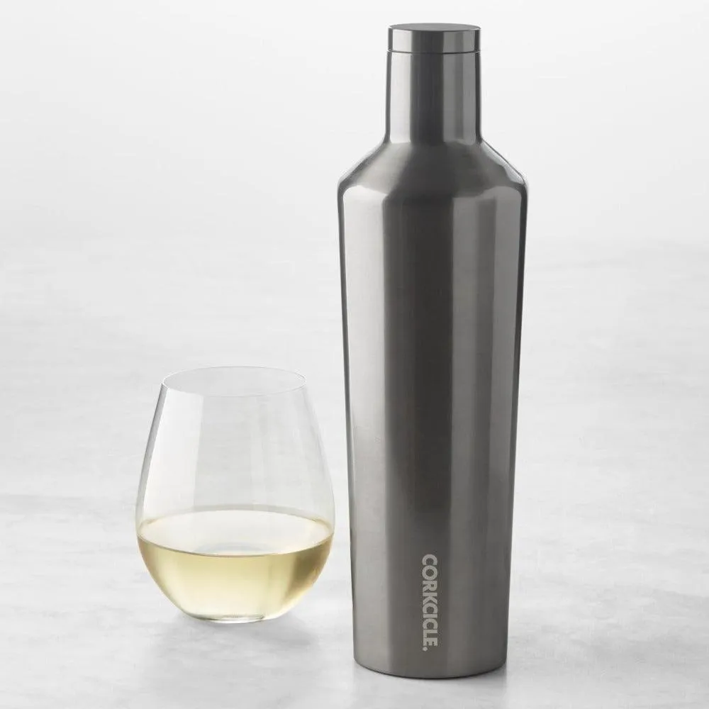 Corkcicle  Metallic Canteen Water Bottle 750ml - Gunmetal