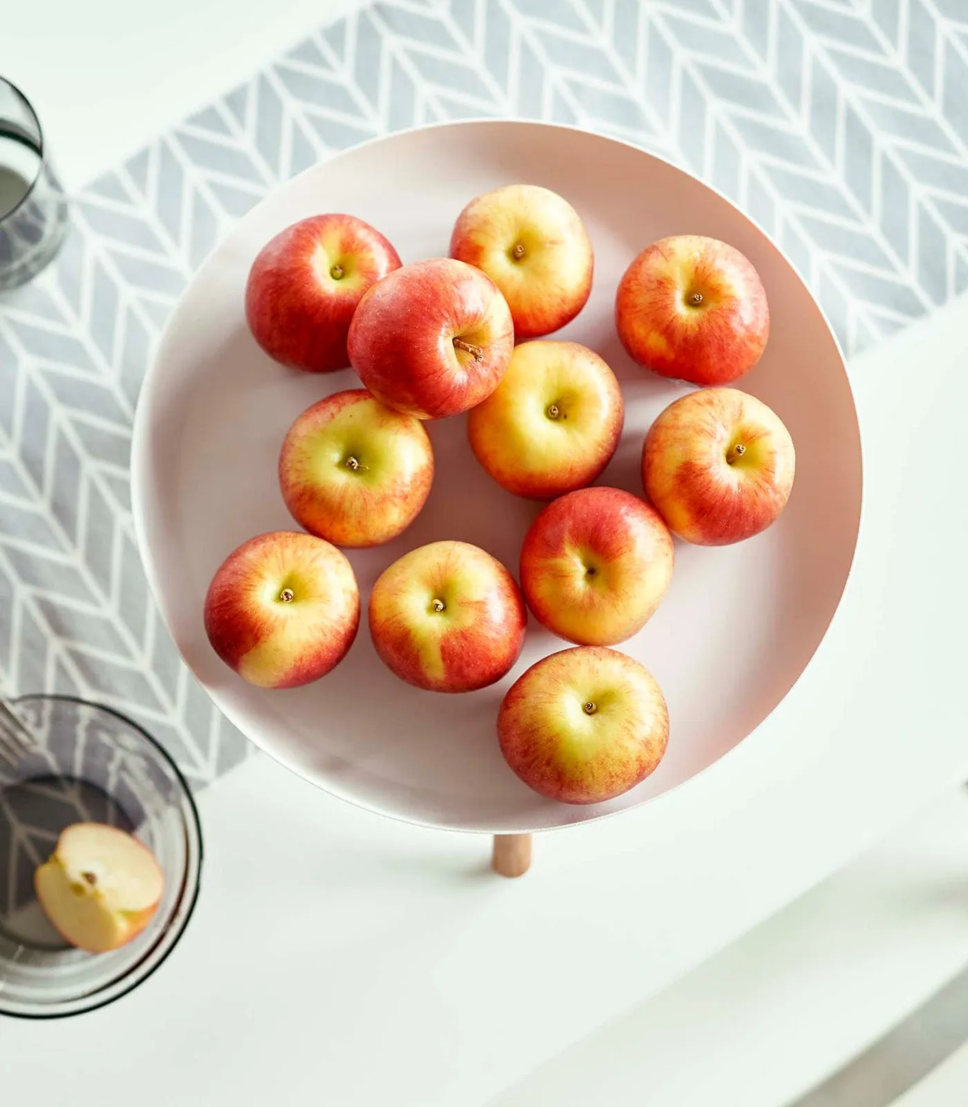 Countertop Pedestal Tray (5" H)  - Steel   Wood