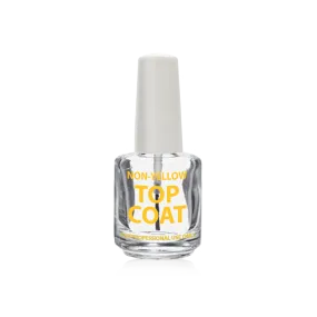 Cre8tion Empty Glass CLEAR Bottle, Non Yellow Top Coat, 0.5oz, 26043 (Packing: 288 pcs/case)