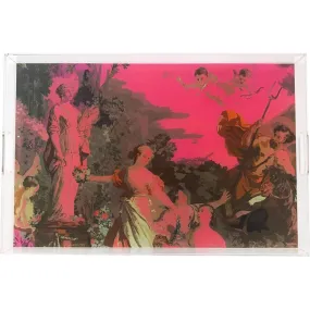 CYPRUS PICNIC POP PINK 22.5X14.5 ACRYLIC TRAY