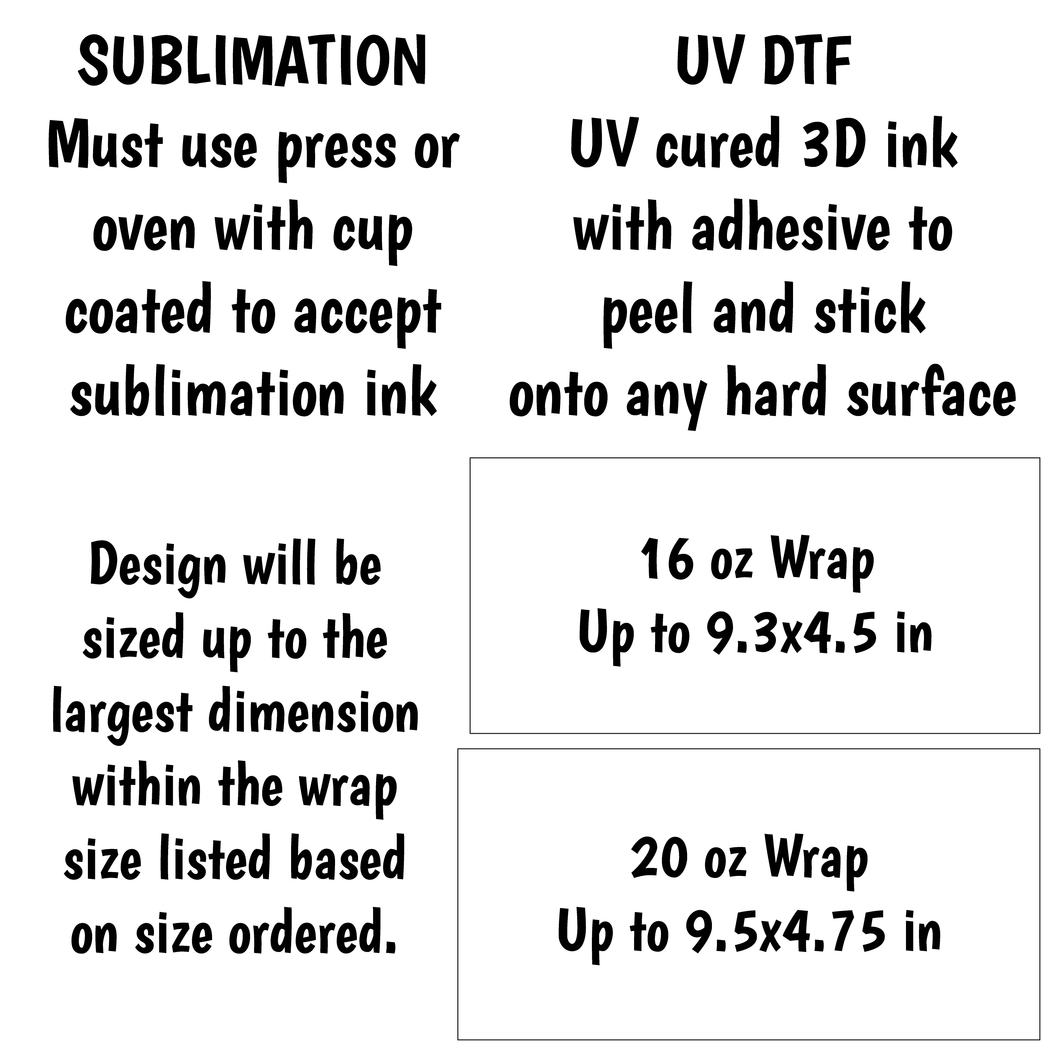 Daily Reminder Wrap for 16/20 oz Cups - UV DTF or Sublimation (SHIPS IN 3-7 BUS DAYS)