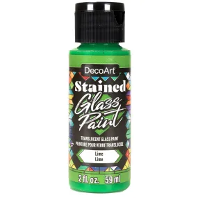 DecoArt Stained Glass Paint 2oz - Lime