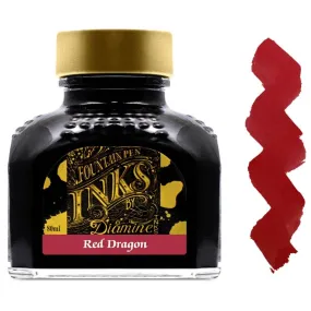 Diamine Fountain Pen Ink Bottle - 80 ml Red Dragon | 7077