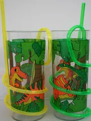 Dino Fun Cup with Curly Straw