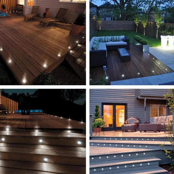 DIY 10 Pack Round Recessed Deck Step Light