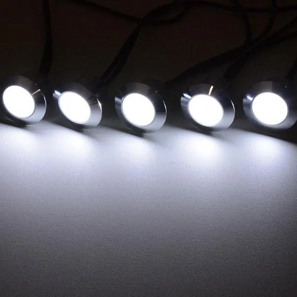 DIY 10 Pack Round Recessed Deck Step Light