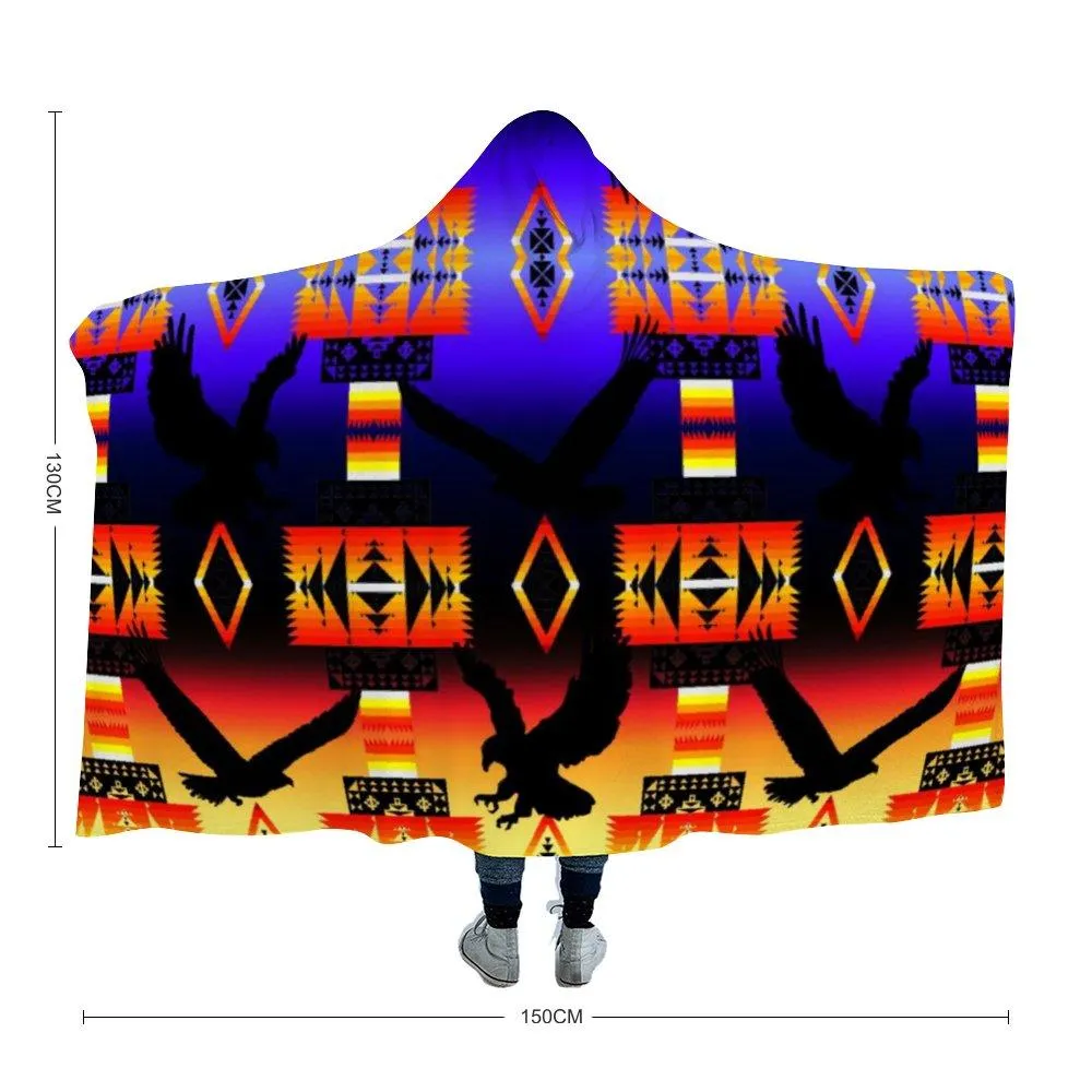 Eagle Horizon Hooded Blanket