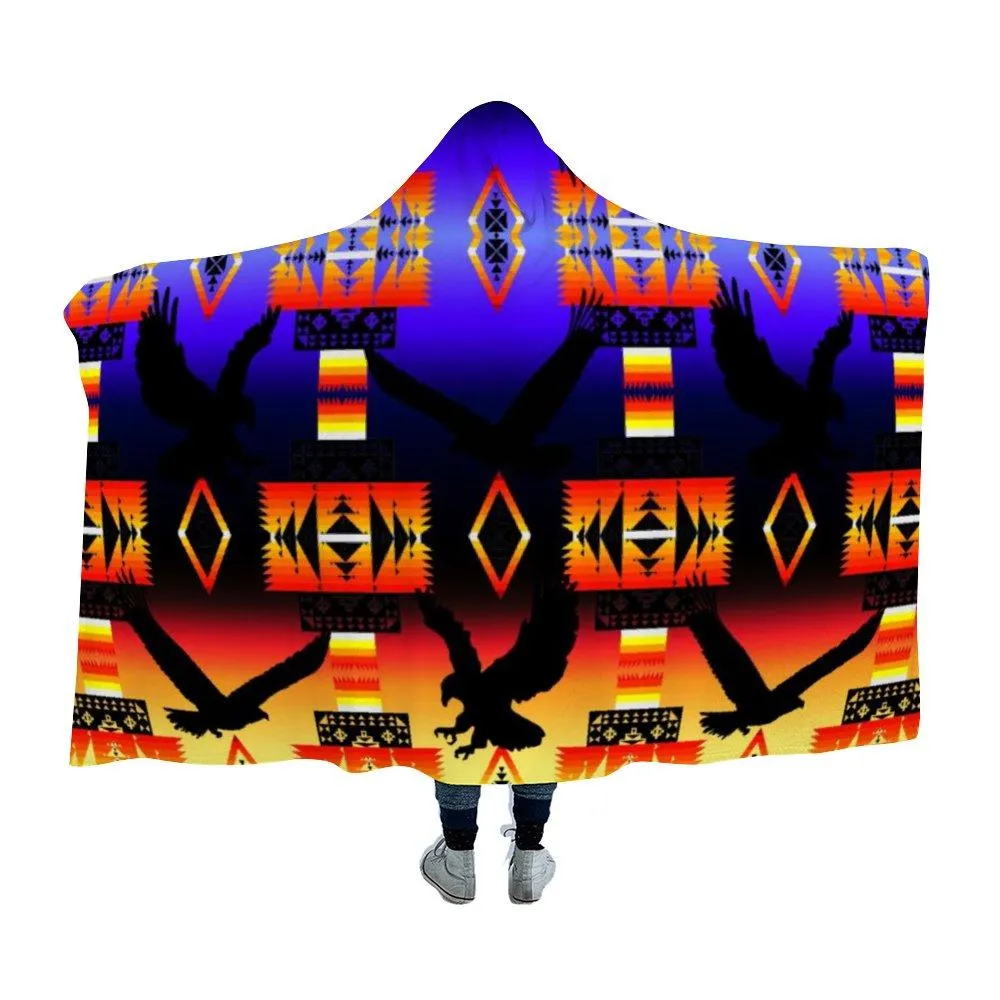 Eagle Horizon Hooded Blanket