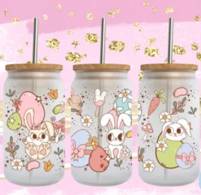 Easter - Bunny Eggs - UV Dtf 16oz Cup Wrap