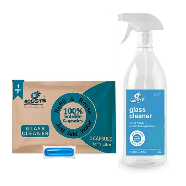 Ecosys Glass Cleaner | 2X More Shine | Streak-free Shine