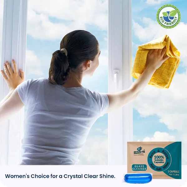 Ecosys Glass Cleaner | 2X More Shine | Streak-free Shine