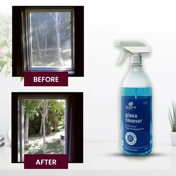 Ecosys Glass Cleaner | 2X More Shine | Streak-free Shine