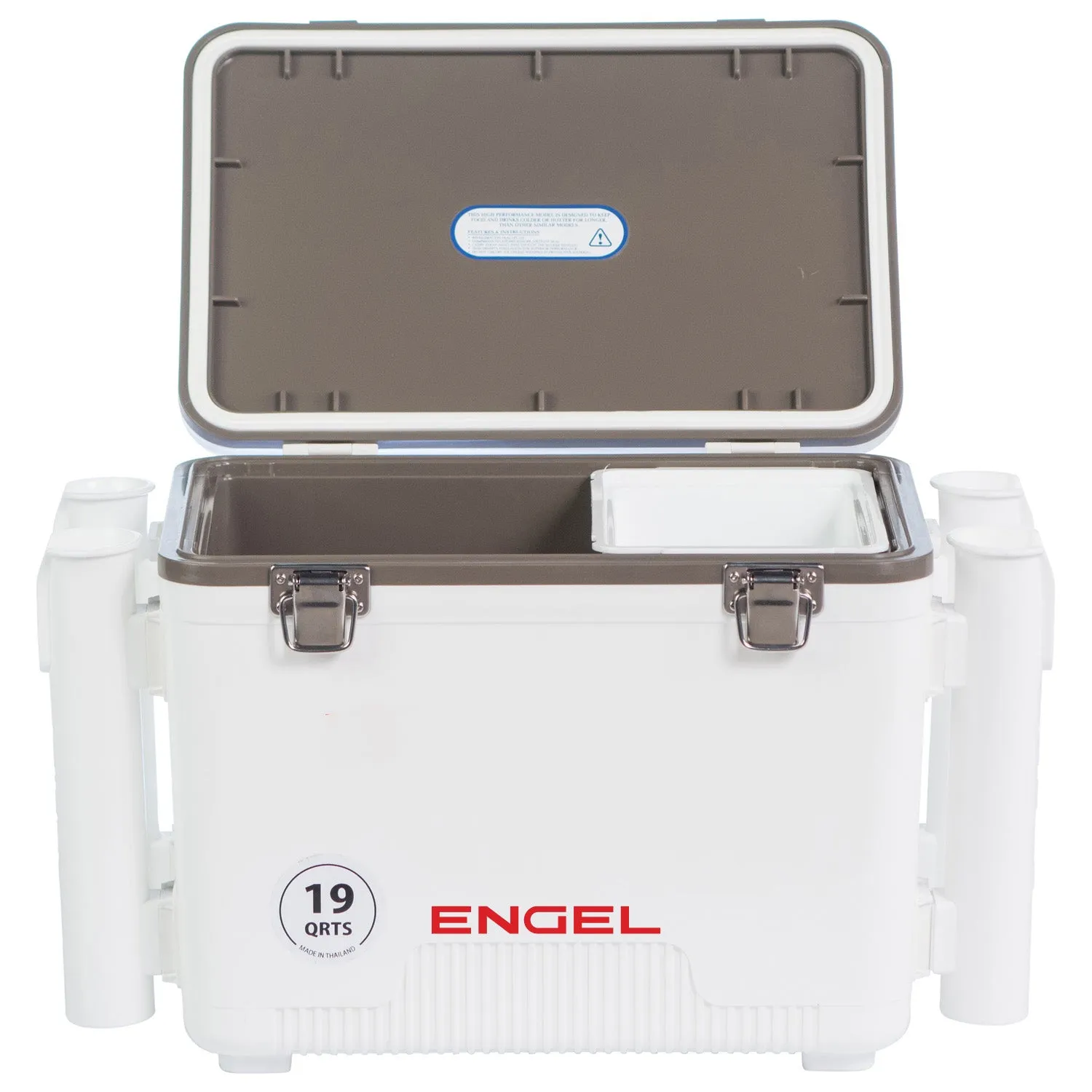 Engel 19 Quart Drybox/Cooler with Rod Holders