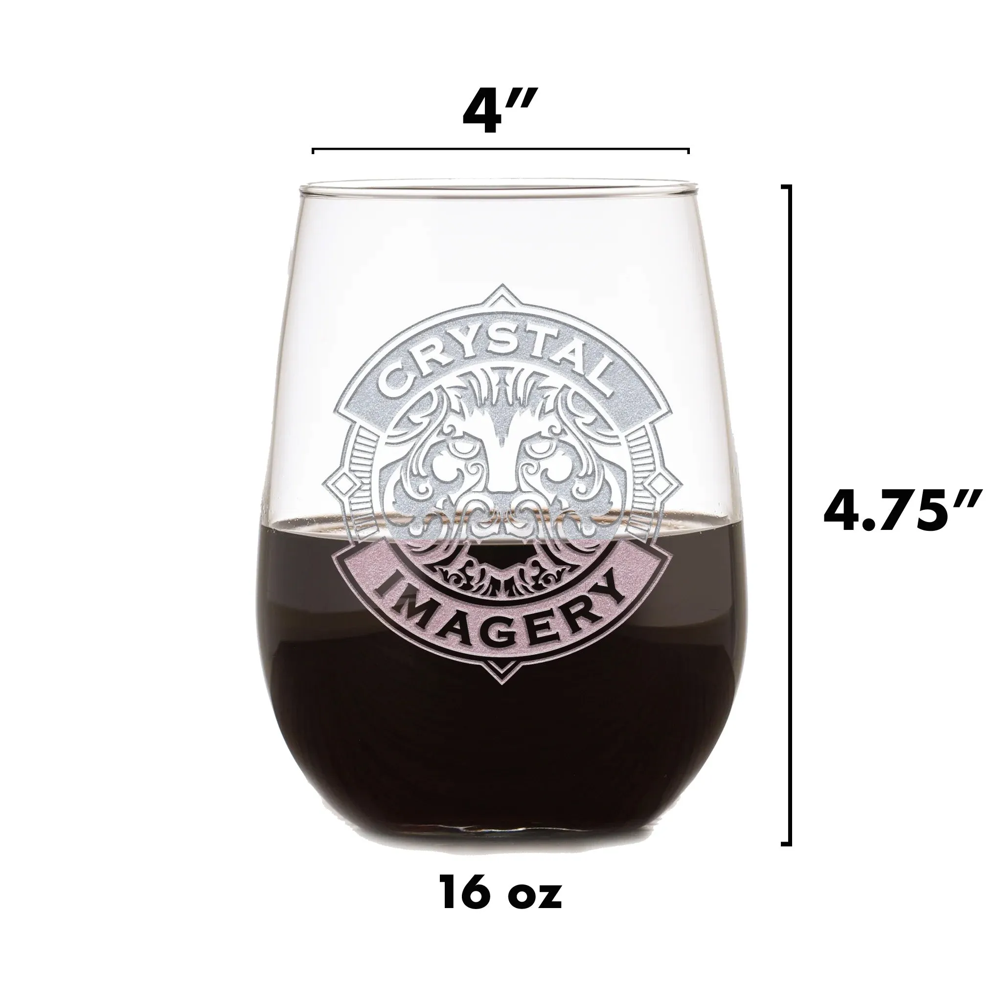 Engraved Stemless Wine Glasses Gift Set