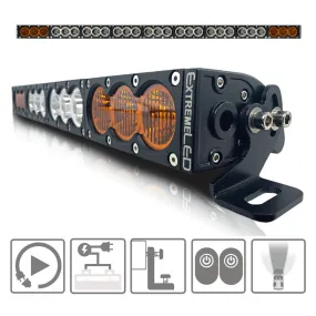 Extreme LED - 50" X6 Amber/White 270W Combo Beam LED Light Bar & Harness Kit