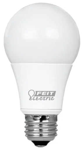 Feit Electric OM60DM/930CA/4 LED Lamp, General Purpose, A19 Lamp, 60 W Equivalent, E26 Lamp Base, Dimmable, Frosted :BX  4: QUANTITY: 1