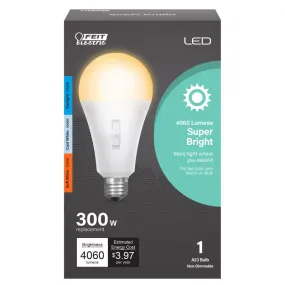 Feit LED Intellibulb A23 E26 (Medium) LED Bulb Tunable White/Color Changing 300 Watt Equivalence 1 p