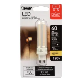 Feit LED Specialty T4 G9 LED Bulb Warm White 60 Watt Equivalence 1 pk