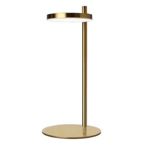 Fia LED Table Lamp in Aged Brass