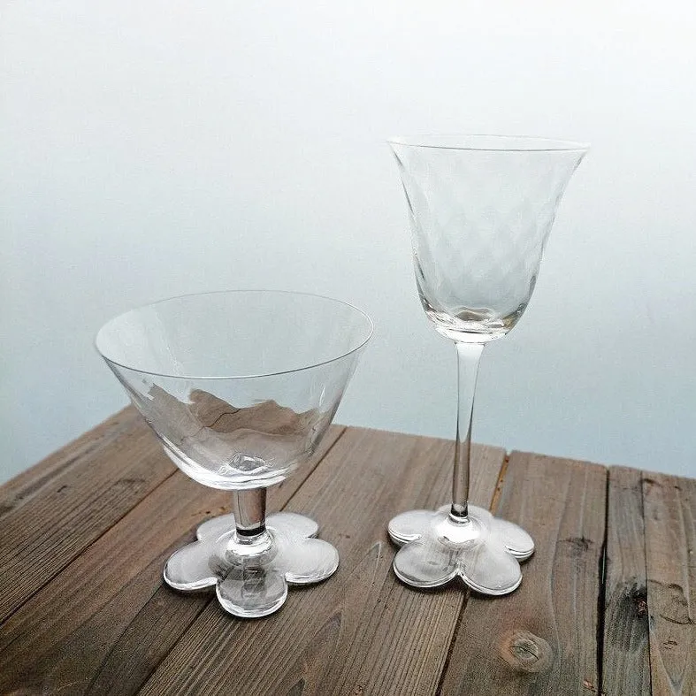 Flower Stem Coupe & Cocktail Glass