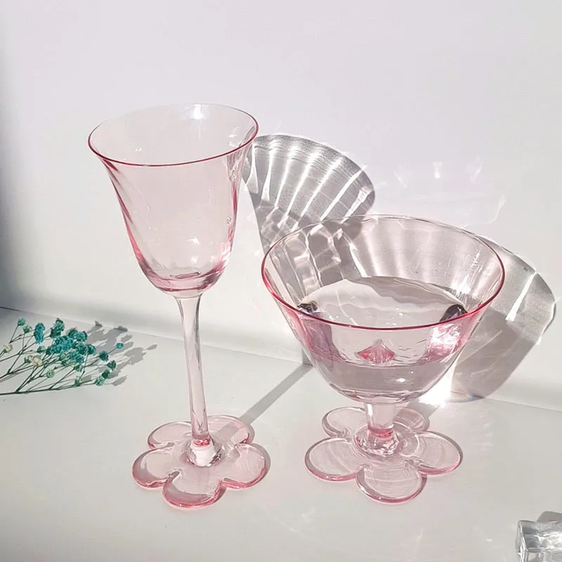 Flower Stem Coupe & Cocktail Glass