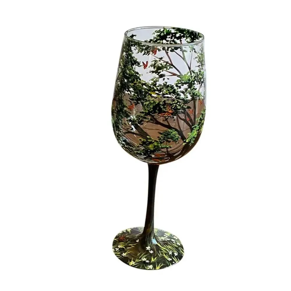 Four Seasons Trees Wine Glasses