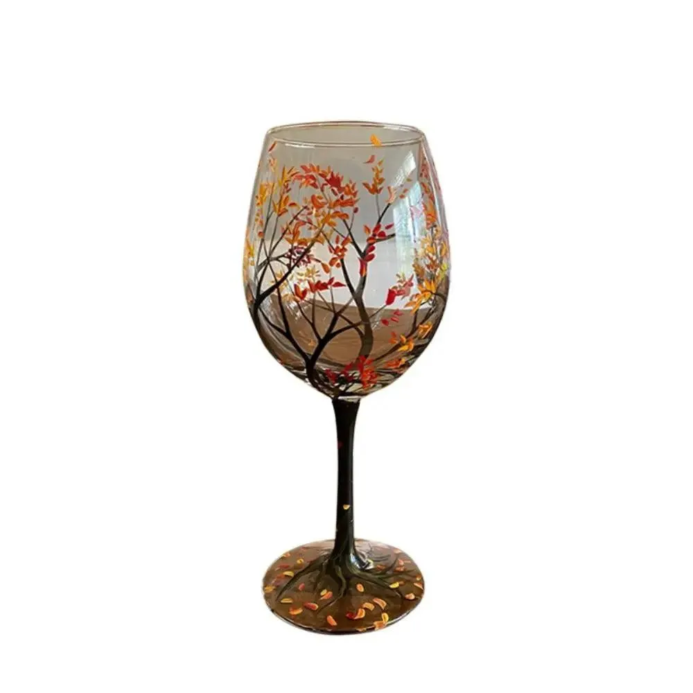 Four Seasons Trees Wine Glasses