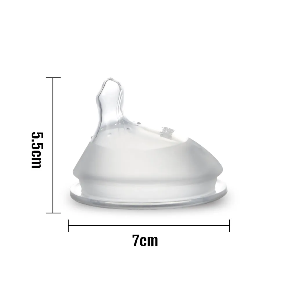 Generation 3 Silicone Orthodontic Bottle Nipple - 2pcs