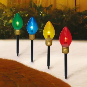 Giant C9-Style Mighty Light Driveway Markers (4-pack)