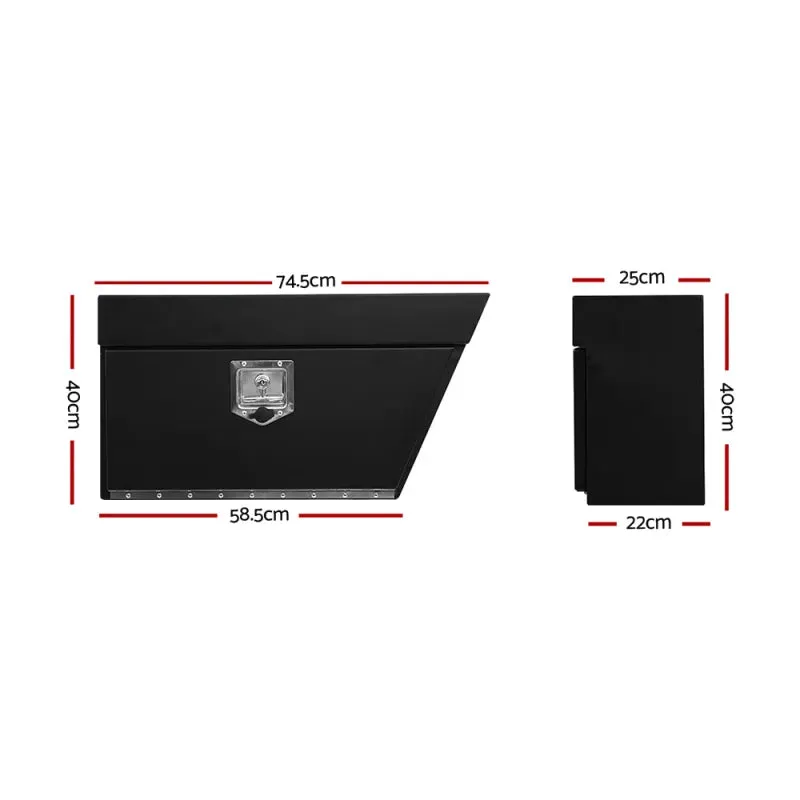 Giantz Steel Under Tray Ute Toolbox | Black