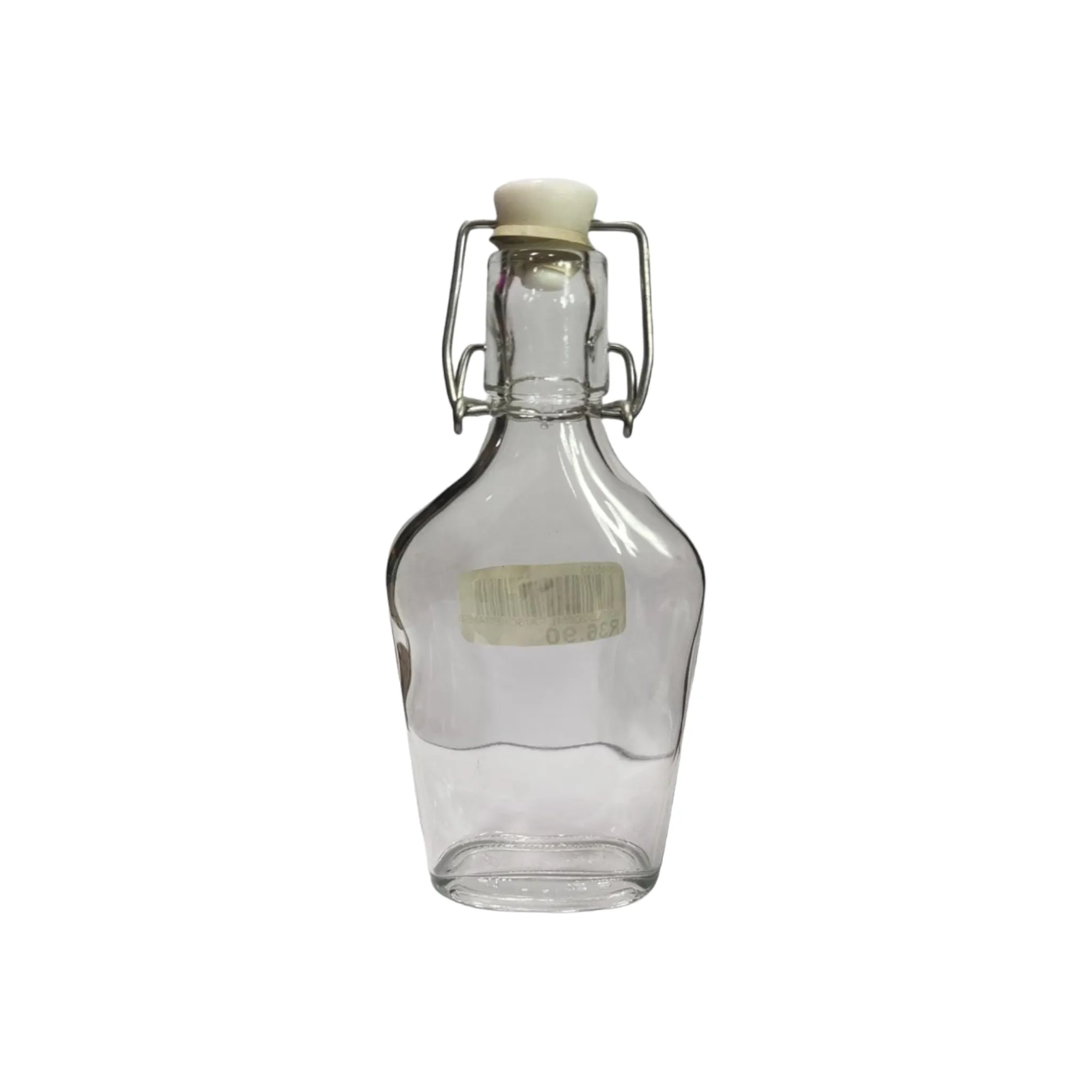 Glass Bottle 200ml Oil Vinegar Fiaschetta Jar with swing Top Lid