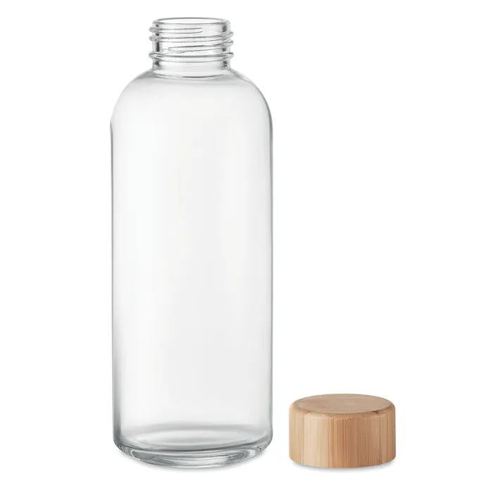 Glass Bottle 650ml Bamboo Lid | FRISIAN - MO6426