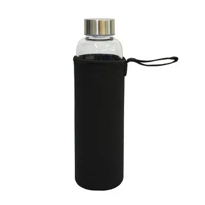 Glass Bottle with Pouch