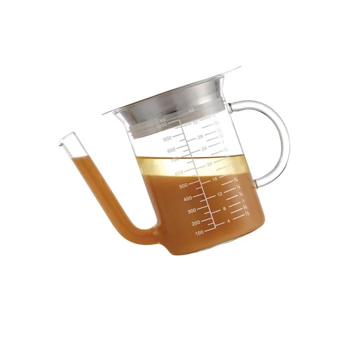 Glass Gravy Strainner 32oz