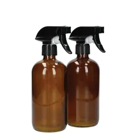 Glass Refillable Spray Bottles- Set of 2