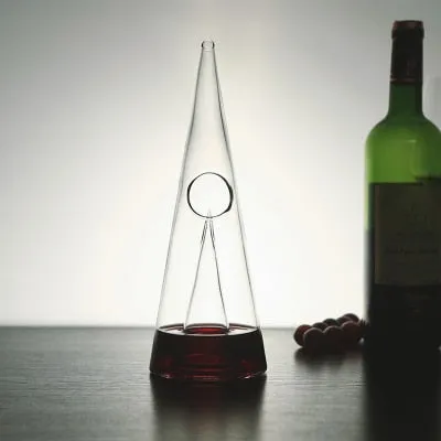 Glass Wine Decanter Fast Waterfall Pyramid Separator