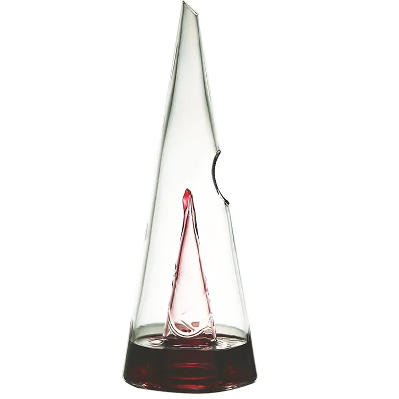 Glass Wine Decanter Fast Waterfall Pyramid Separator