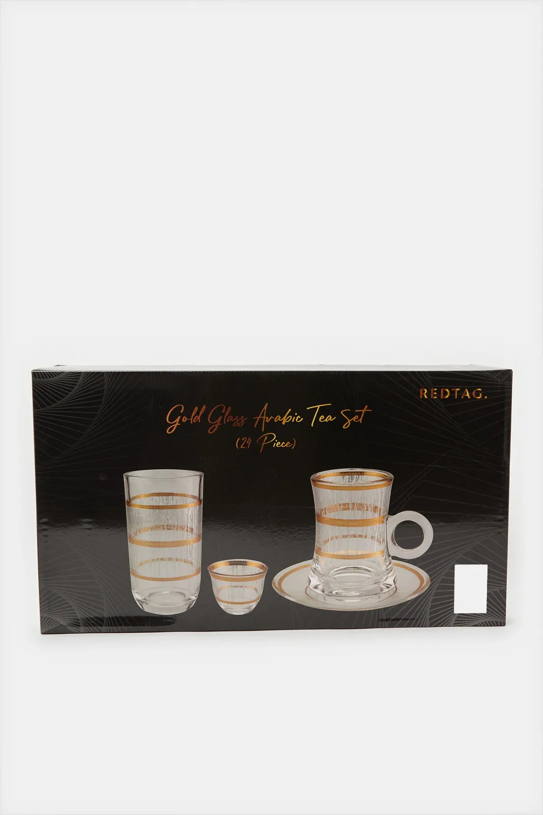 Gold Glass Drink Set (24 Piece)