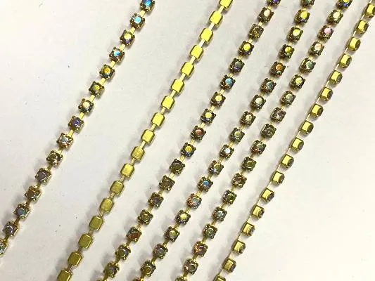 Golden Square Designer Glass Cup Chains- 9 ss