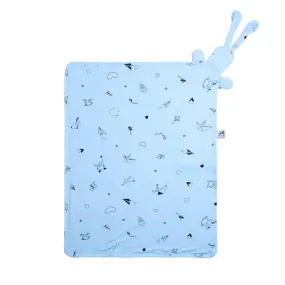 Gootoosh Organic Bunny Blanket Blue Origami