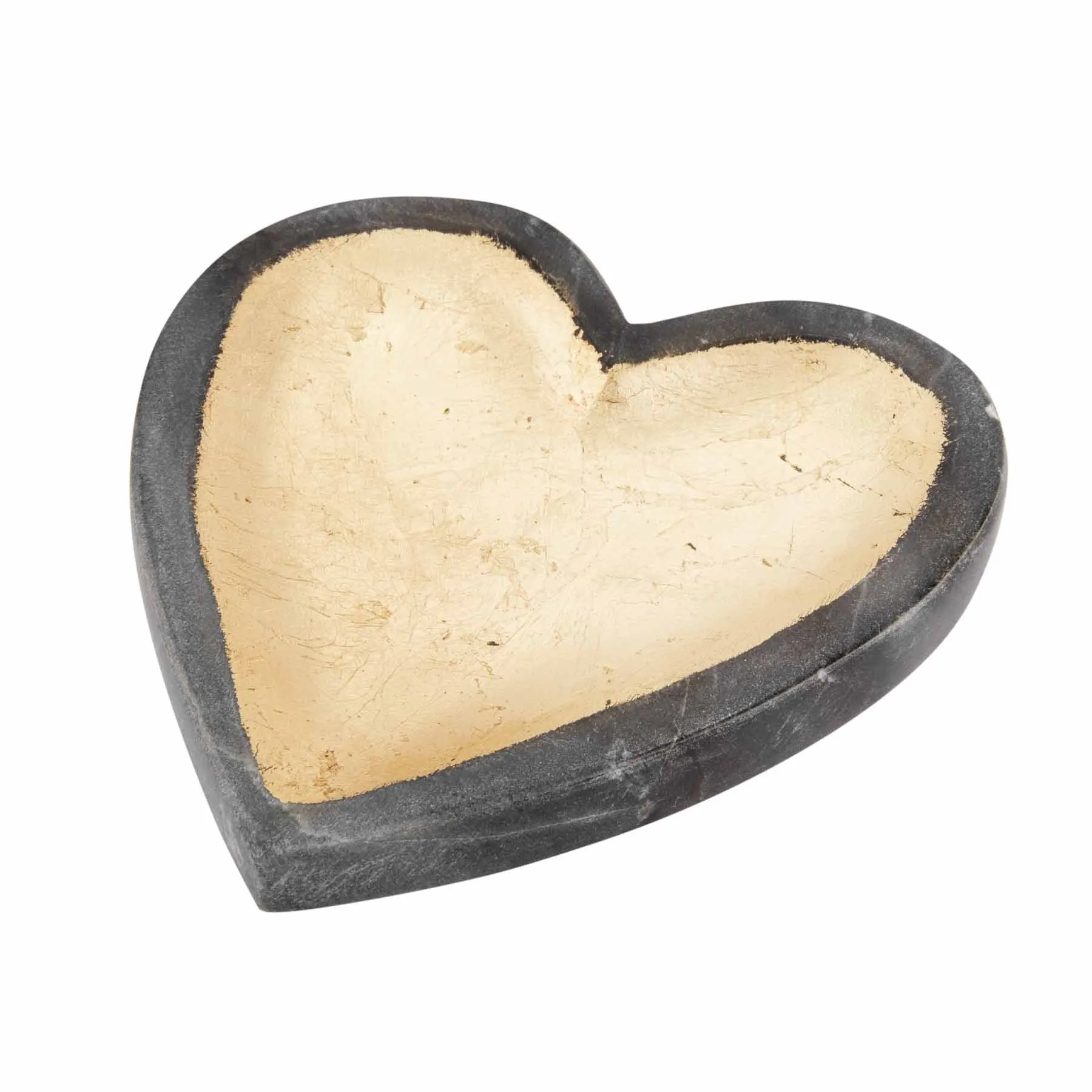 Gray Marble Heart Tray