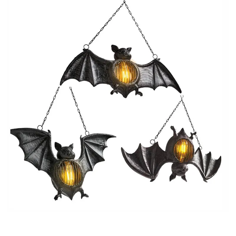 Halloween black bat lantern - decoration for All Hallow's Eve